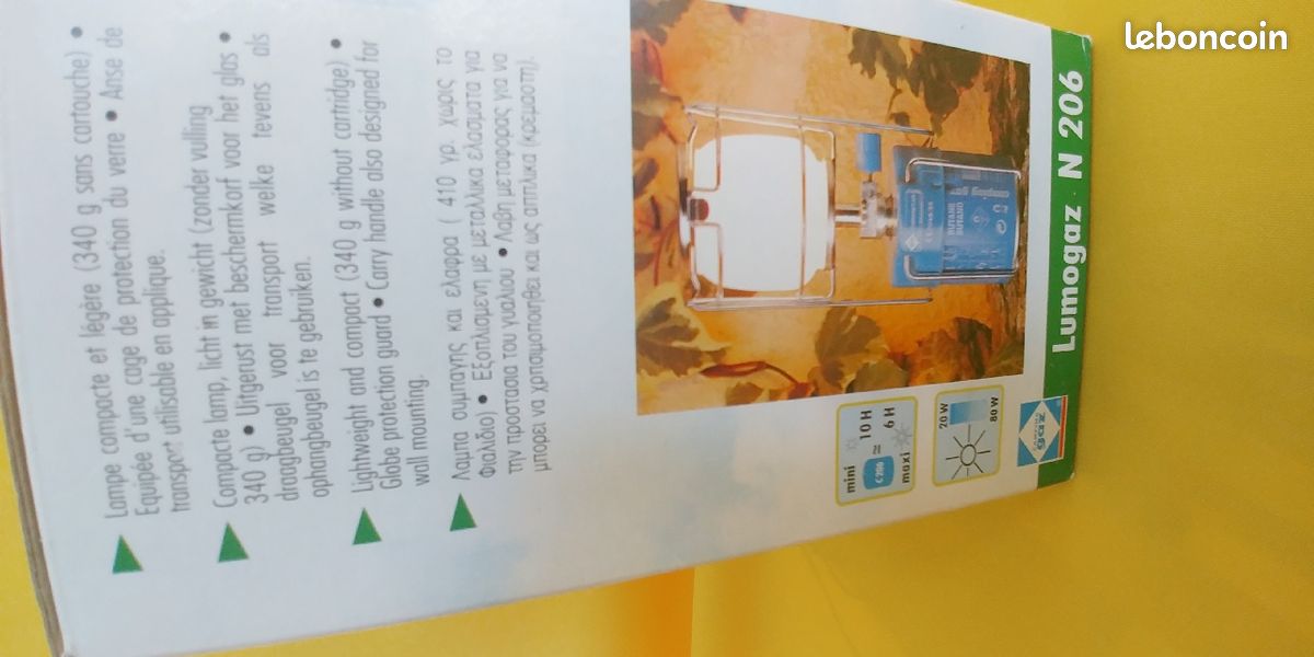 Lampe à gaz Lumogaz complet neuf (image 9)