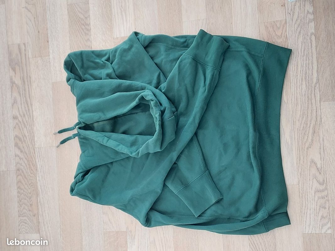 Sweat Femme Uniqlo – Coton Vert – Taille L – Manches Longues – Très Bon état