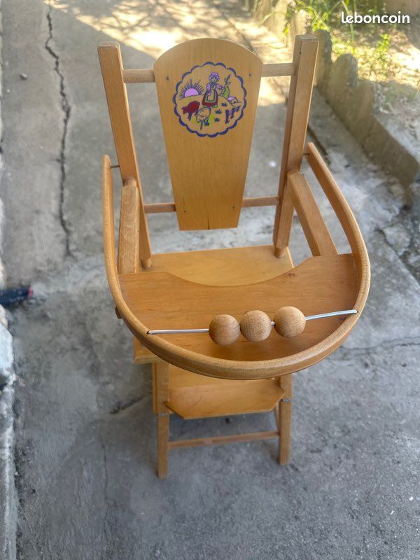 Petite Chaise Ancienne Pour Enfant, Jouet Vintage, Décoration Rétro