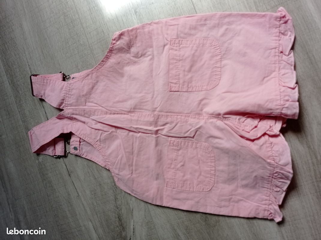 Salopette short 6 mois fille (image 2)