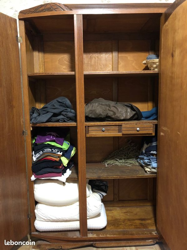Lit, armoire et chevet vintage (image 6)