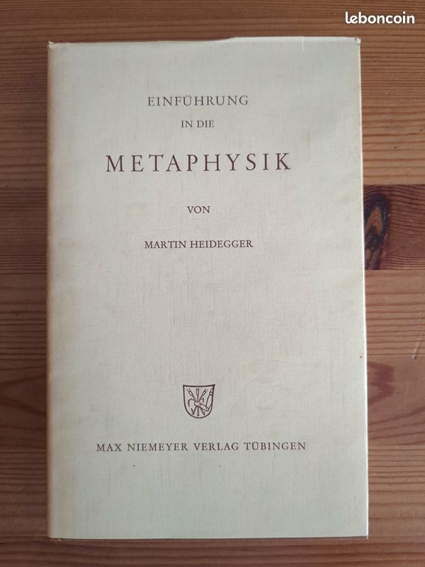 Heidegger - Einführung in die Metaphysik - Max Niemeyer Verlag (image 1)