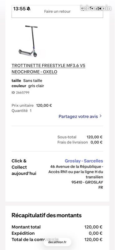 Trottinette freestyle Oxelo (image 4)