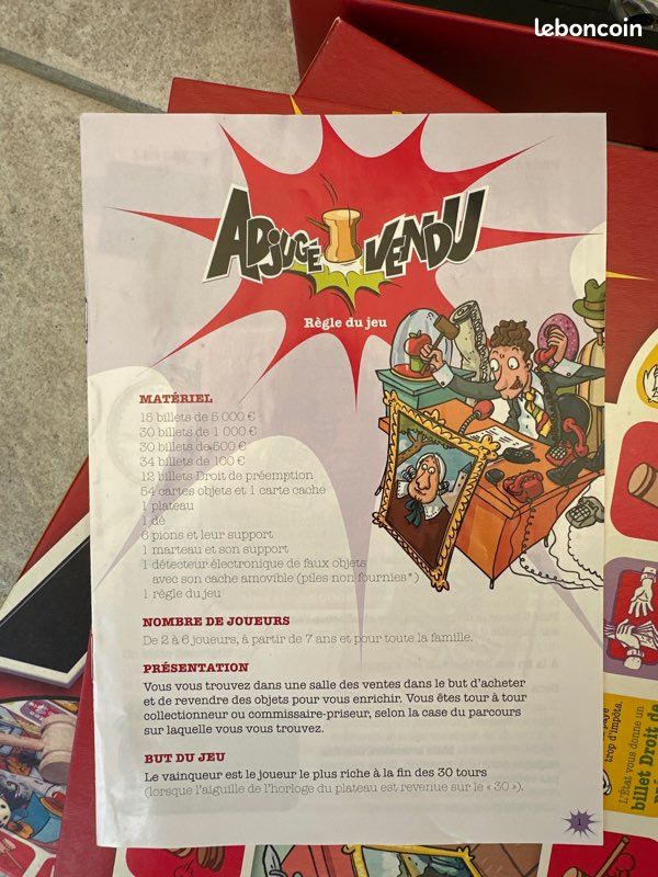 Jeu de société Adjugé Vendu (image 3)