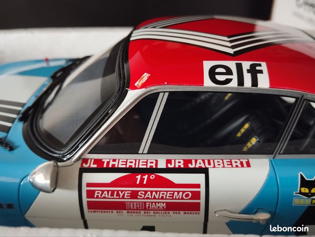 Modèle Réduit Alpine A110 1800 Therier Jaubert Rallye Du Portugal - Échelle 1/24 - Occasion