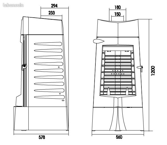 Poêle à bois fonte 10kW Invicta Chamane (image 2)