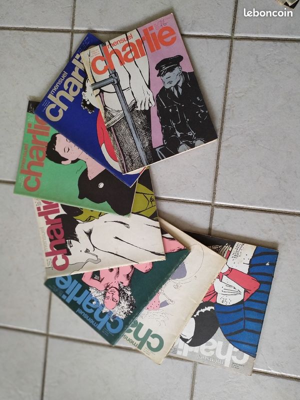 Lot de 6 Charlie mensuel 1976 et 1977 (image 1)