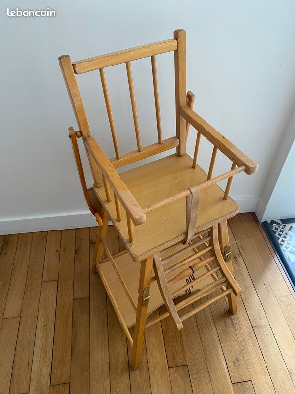 Chaise haute en bois (image 5)