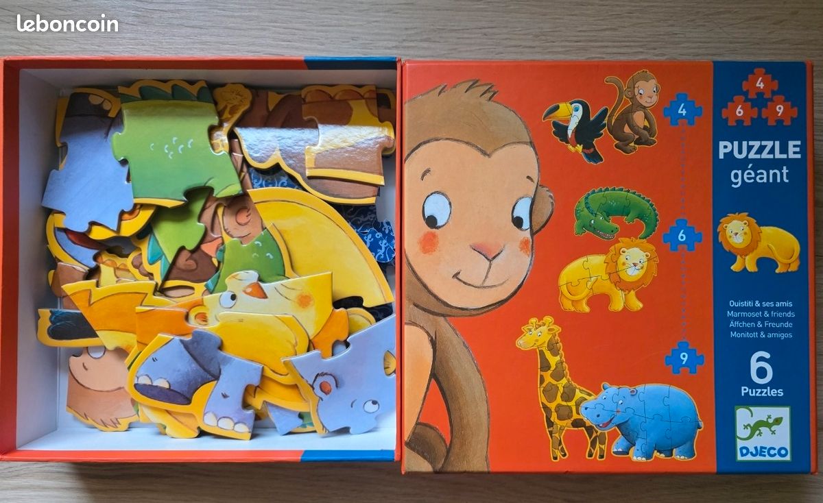 PUZZLE géant DJECO Ouistiti et ses amis (image 2)