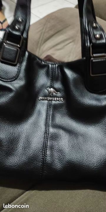 Cuir Vintage Grand Sac Cuir Noir Femme Sac à Main En Cuir Souple