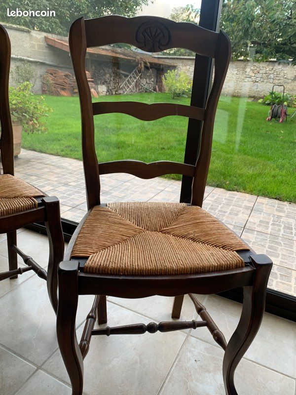 Chaise en hêtre et paille (image 2)
