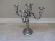 ÉTAINS DU MANOIR : chandelier 3 branches. En étain massif (mat) EUR 125