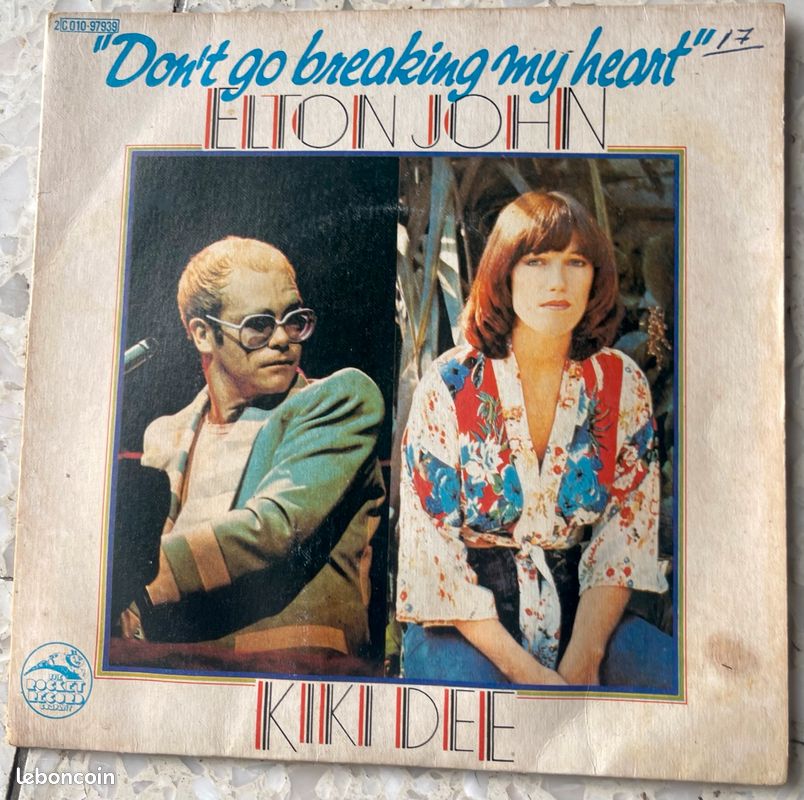 Don't Go Breaking My Heart Elton John & Kiki Dee 1976 45T vinyle (image 1)