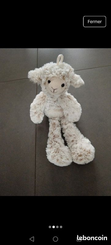 TRIXIE Peluche Mouton à Longues Jambes 30 Cm - Jouet Doux Pour Animaux
