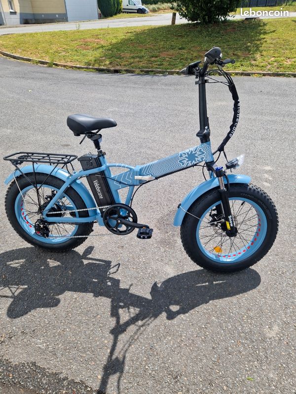 Velobecane Snow Velo Electrique Pliant Grosse Roue Vélo électrique