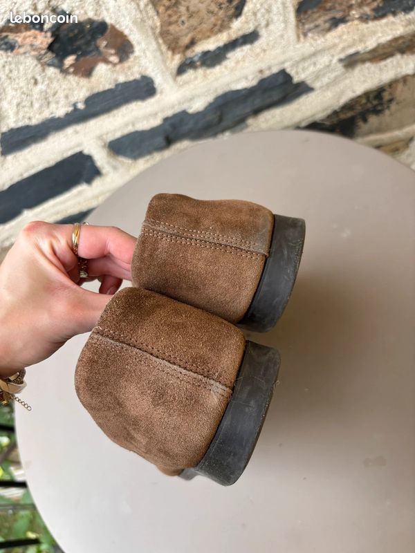 Mocassins Teague Penny Loafers Sebago en daim & cuir marron | Taille 44,5 #SLCM363 (image 4)