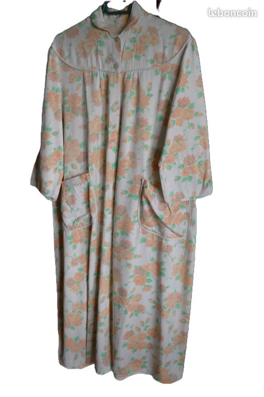 Robe de chambre femme T40 - Motif floral - 123 cm (image 5)