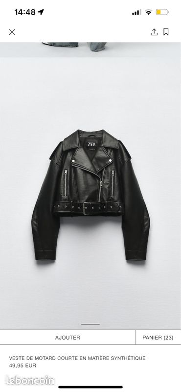 Cuir Zara Veste Simili Cuir Oversize Veste Simili Cuir Fille Zara