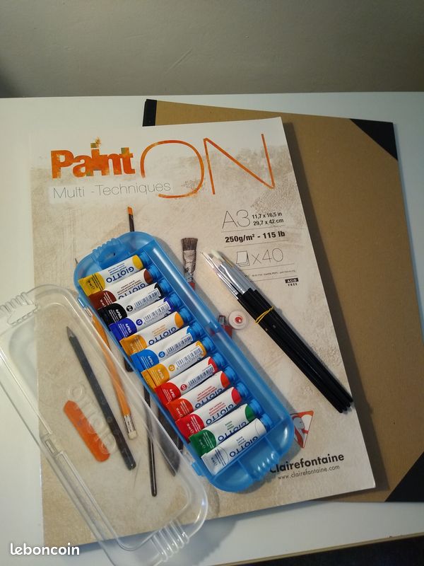 Ensemble peinture gouache (image 1)