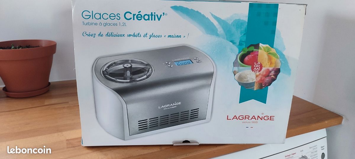 Turbine à Glace HKOENIG HF340 + BO334 - Bol De 2L - Gris - Compatible Lave-vaisselle