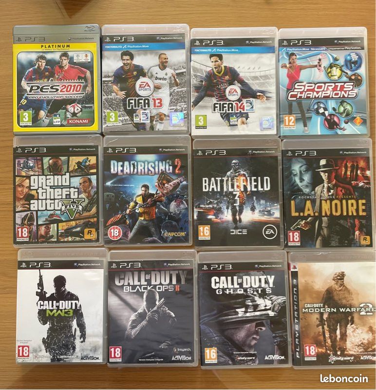 Lot de 12 jeux Playstation - Jeux vidéo