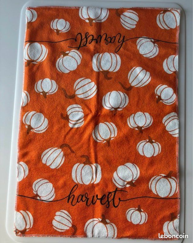 Serviette/torchon citrouille (image 1)
