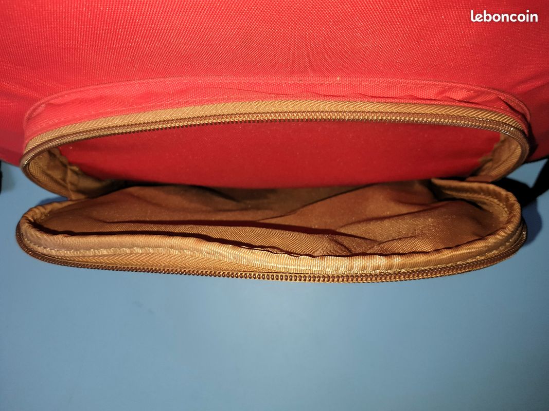 Cartable Tann's Arthur 38cm - Bleu/Rouge - Éco-responsable, Réfléchissant - CP Au CE2