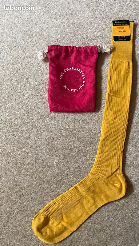 Paire de chaussettes homme pointure 43-46 coton fil d'écosse - Main Image