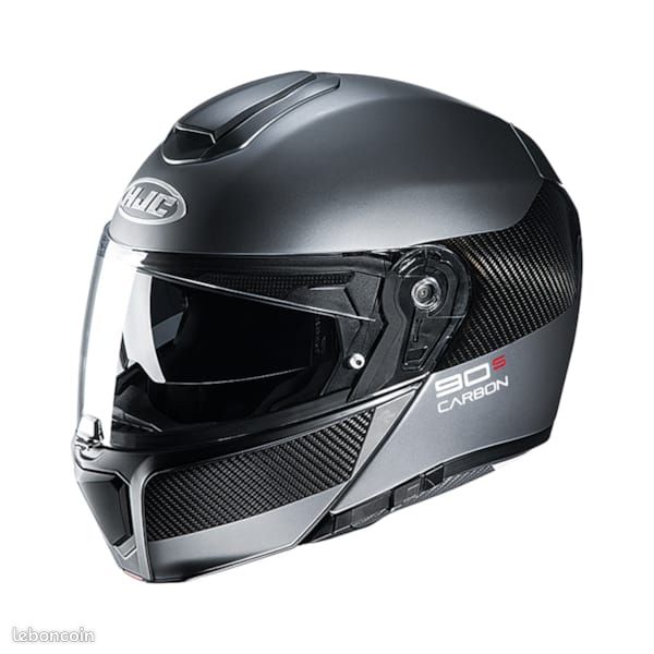 Casque modulable HJC RPHA 90S Carbon (M) + Intercom dédié SENA Smart HJC 10B (image 1)