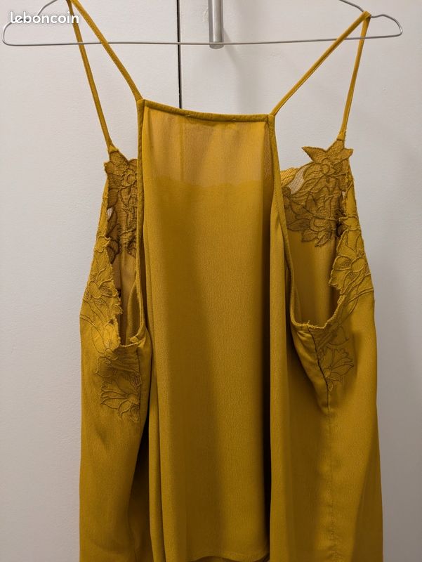 Top Camaïeu Taille 42/XL - Jaune, Occasion En Bon état, Parfait Quotidien