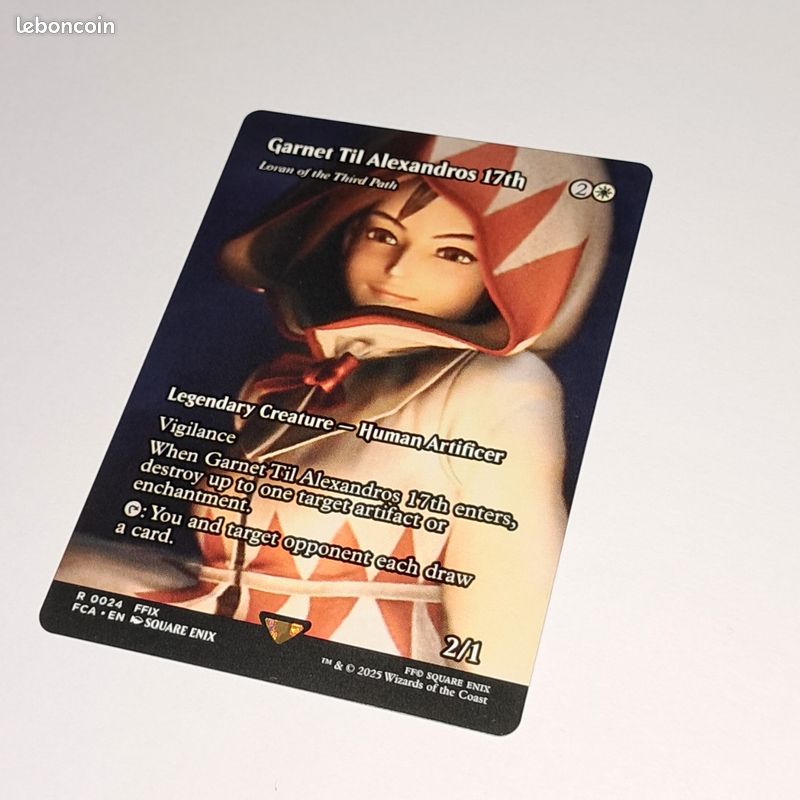 Une carte GARNET TIL ALEXANDROS 17th ,Showcase , final fantasy magic -  Collection