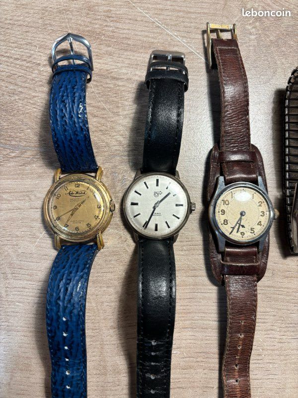 Lot De Montres Vintage Non Testées (mécaniques Et Quartz) - Occasion, Pour Collectionneurs Ou Pièces