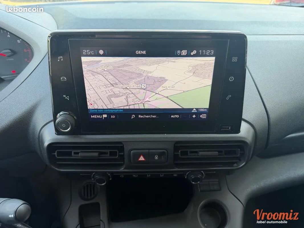 Peugeot Partner Vu FOURGON LONG 950kg Blue-HDI 100 CH Clim GPS 2022 TVA RÉCUPÉRABLE 8490 TTC (image 13)