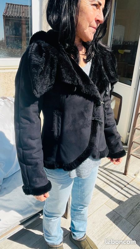 Blouson fausse fourrure (image 1)
