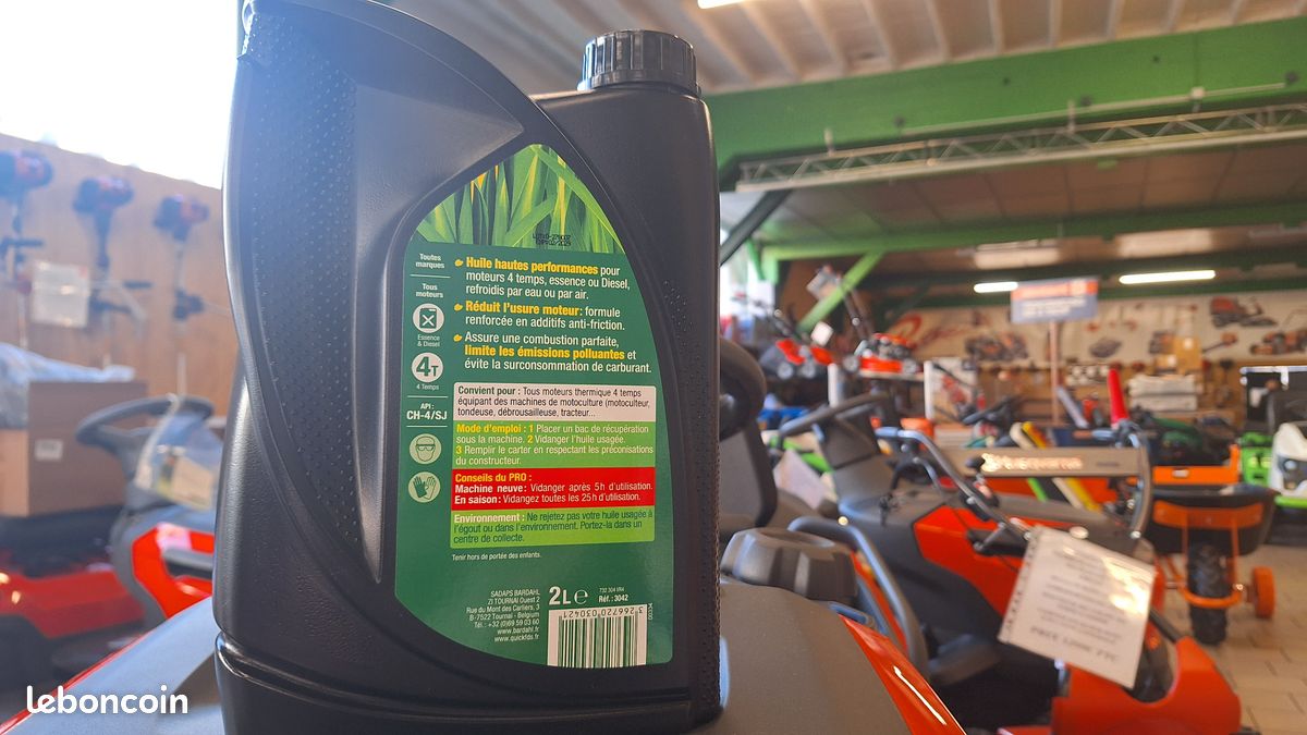 Huile BARDAHL 15W40 moteur 4 Temps 2 litres Boyer Motoculture 😊 (image 2)