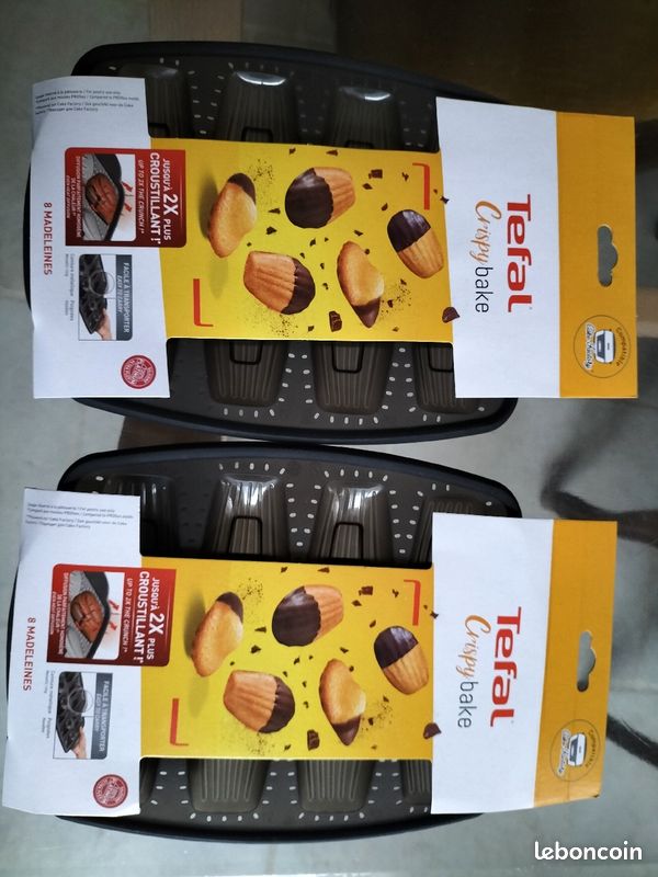 Moule en silicone Tefal Crouspy Bake Cake Factory 8 madeleines