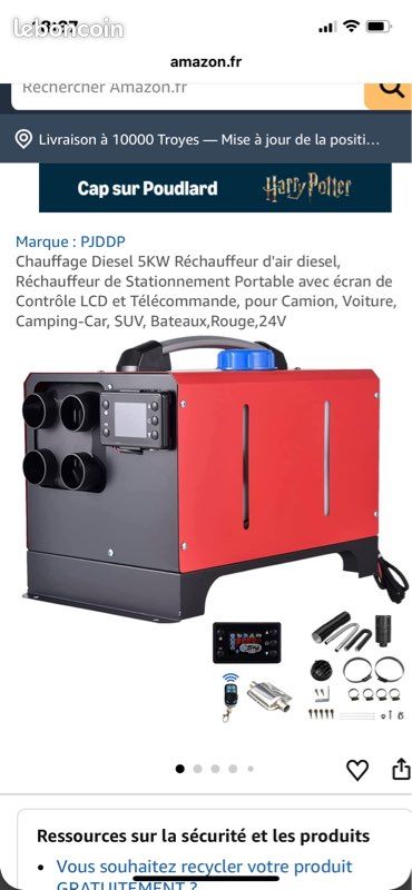 Chauffage de stationnement portable (image 1)