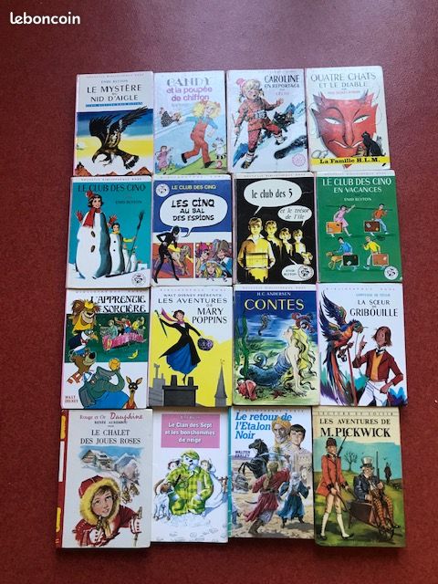 Lot de 12 livres années 70 bibliothèque rose (image 1)