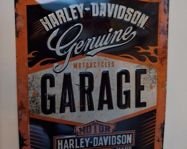 Plaque Harley Davidson 20 x 15 - Déco murale/Plaques 15x20 cm