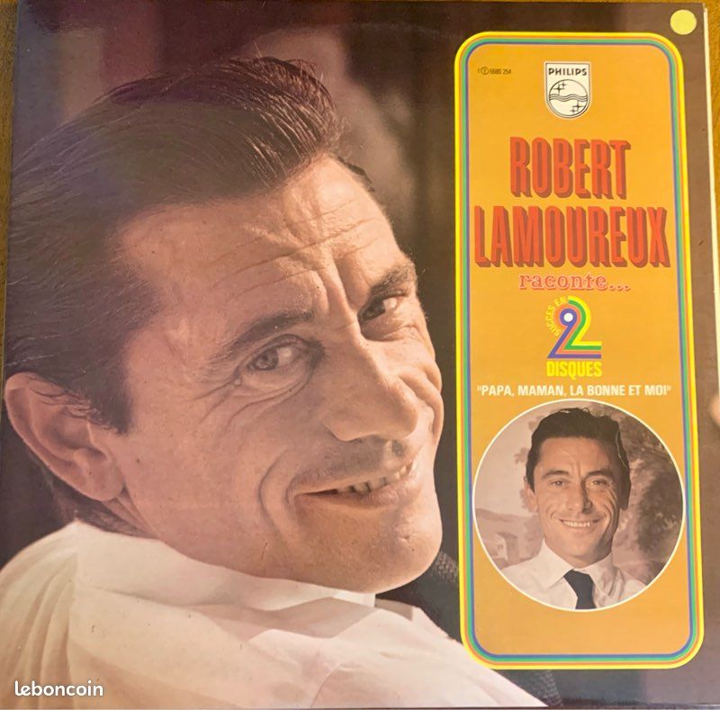 Disque Vinyle 33T LP : Robert Lamoureux ‎– Papa, Maman, La Bonne Et Moi (image 1)