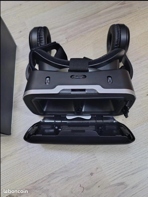 Casque VR Avec Écouteurs XWP - Lunettes Réalité Virtuelle 3D Pour Jeux Mobiles, Films Et Jouets Interactifs - Compatible IPhone & Android