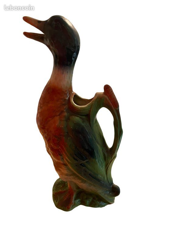 Pichet carafe Saint Clément vintage (forme de canar) en céramique, peint à la main (image 5)