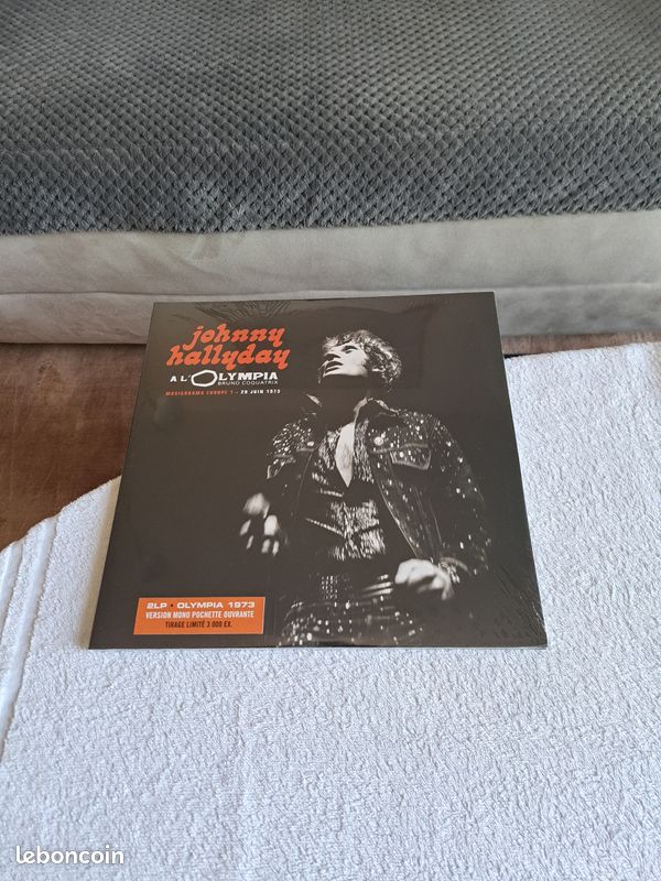 Vinyle 33.T double album Johnny Hallyday "Johnny à l'olympia" Réf : 6 00753 89397-5 (image 1)