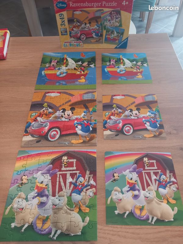 3 puzzles Mickey 4+ (image 1)