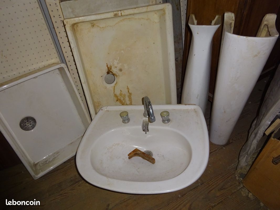 Lavabo évier colonne (image 1)