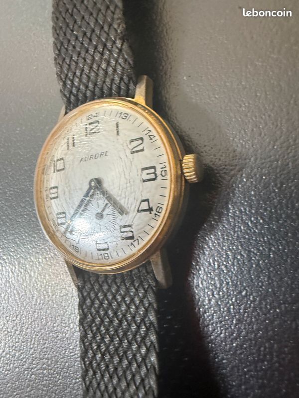 Montre Homme Aurore Mécanique Référence F1085 - Occasion, Montre Bracelet Classique