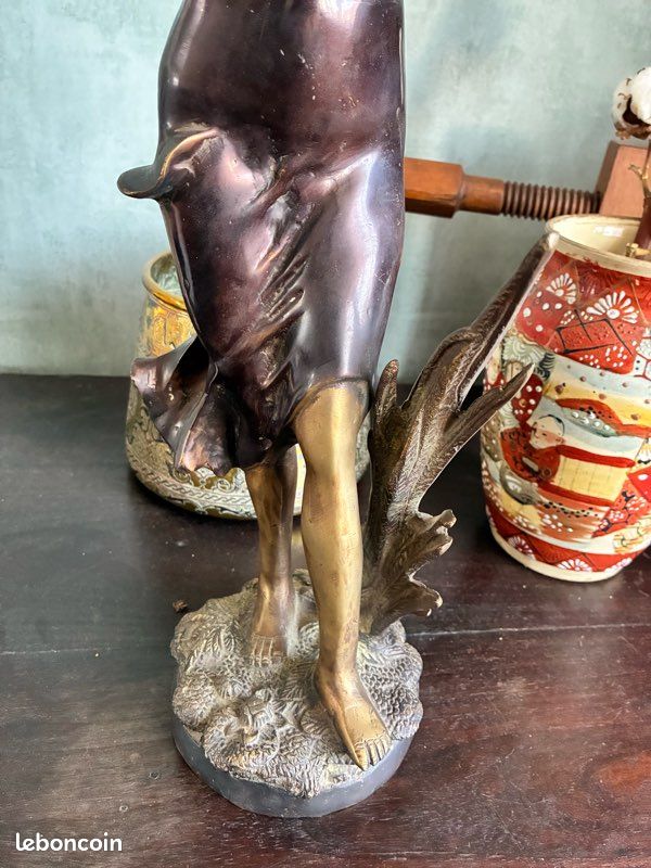 Statue femme en bronze art deco (image 3)