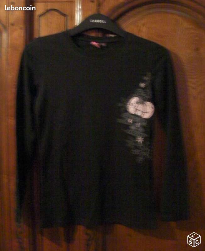 Tee-shirt noir marque BILOOK - Taille 14 ans (image 1)