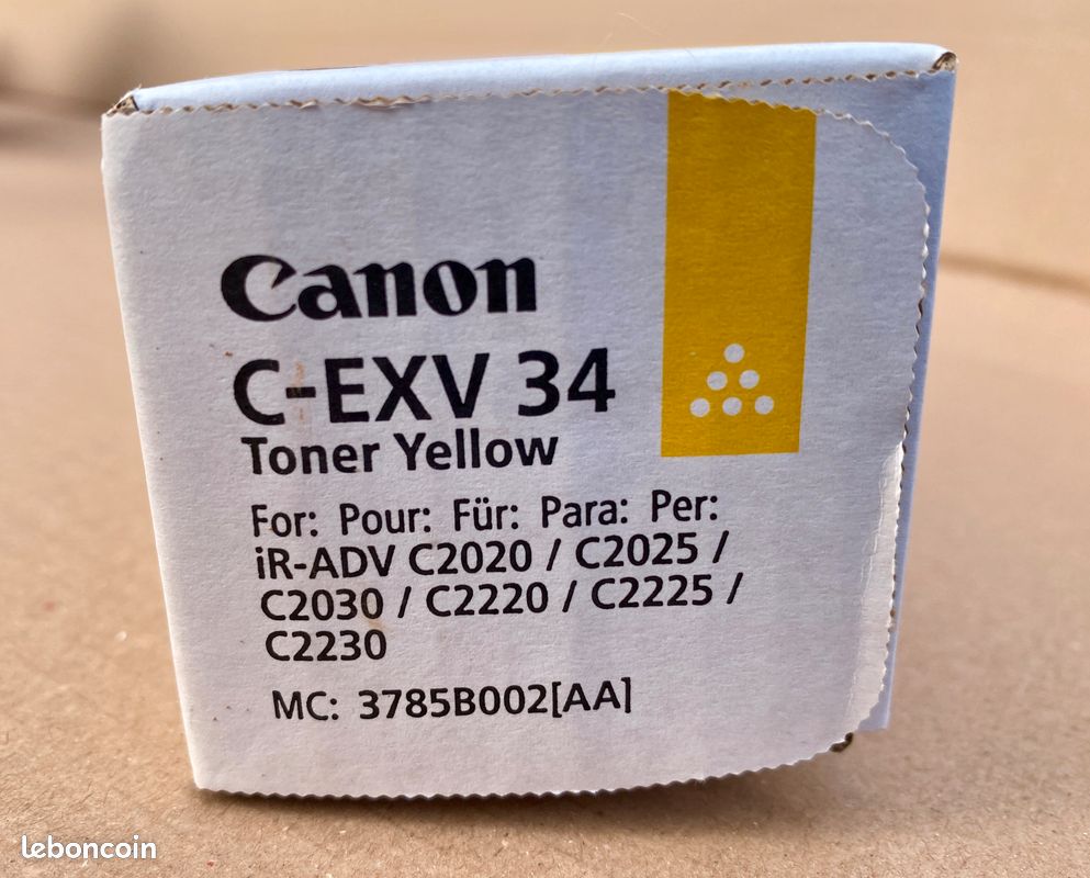 Canon Genuine - C-EXV 34 - Toner Yellow (image 1)