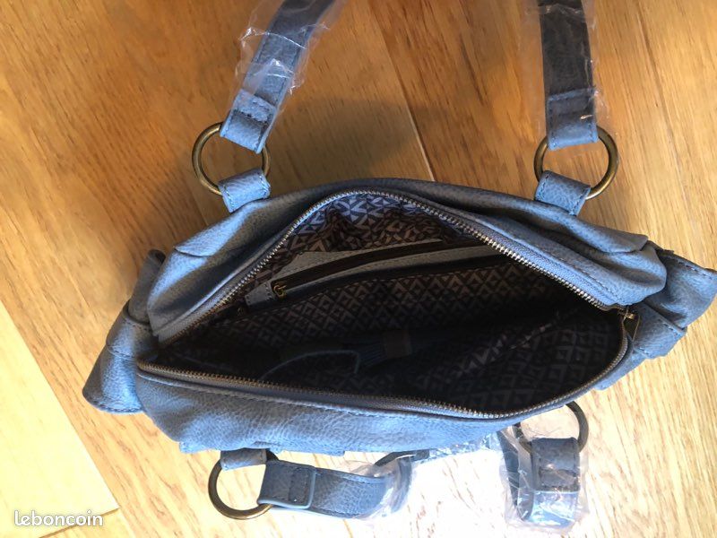 Sac à main lulu castagnette Klemens - bleu - 32 x 18 x 6 cm - (image 7)